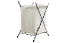 HOME Folded Laundry Basket - Chrome